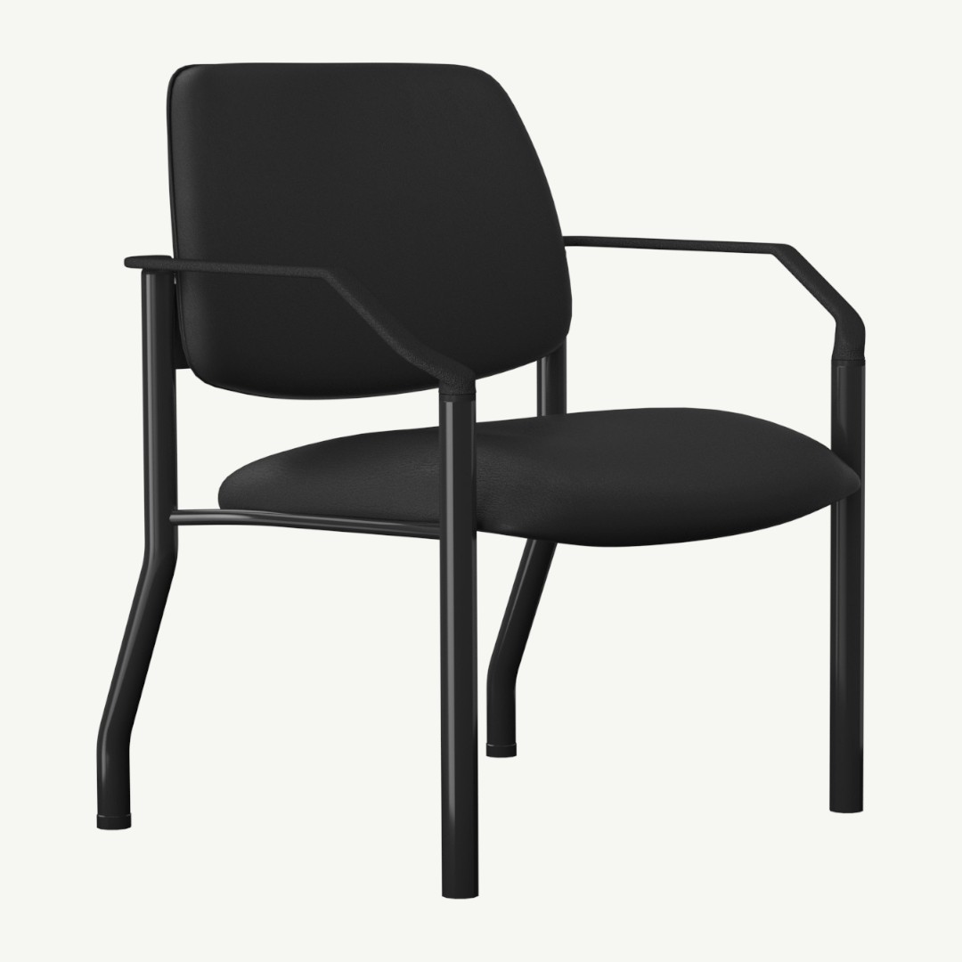 Boss Antimicrobial Armless Guest Chair, 400 lb. weight capacity - Image 5