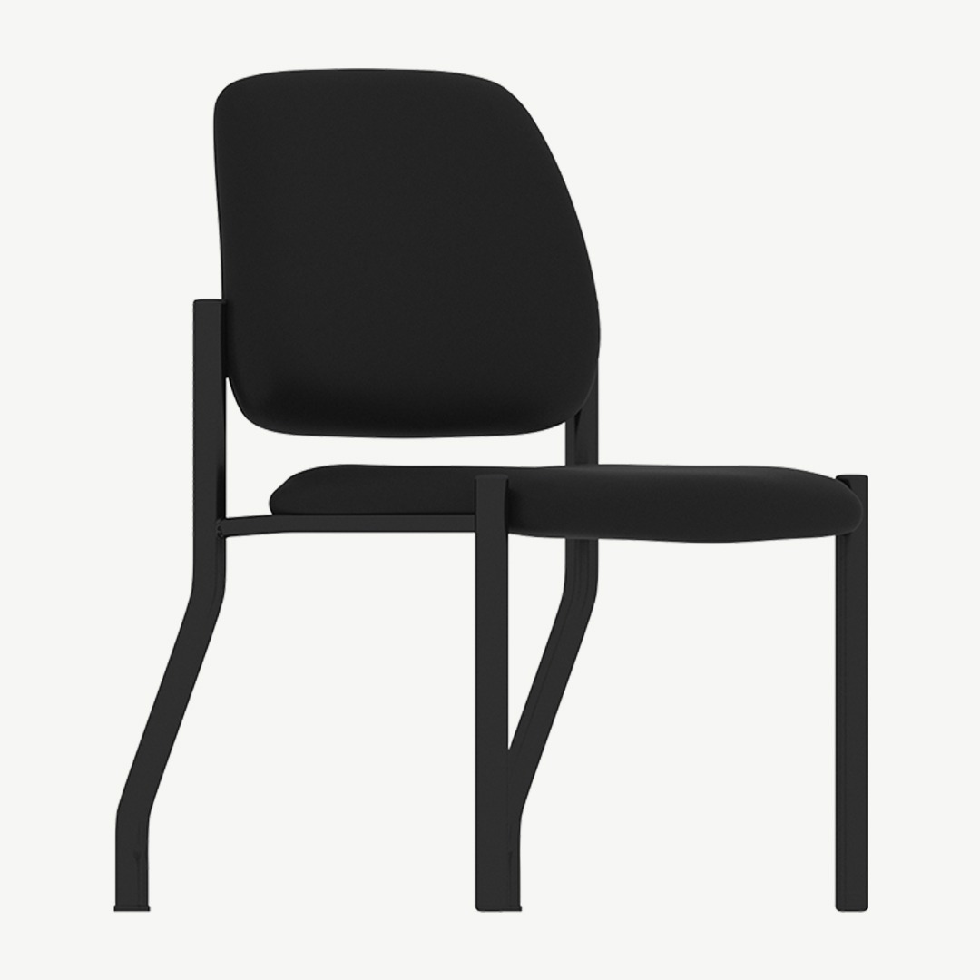 Boss Antimicrobial Armless Guest Chair, 300 lb. weight capacity