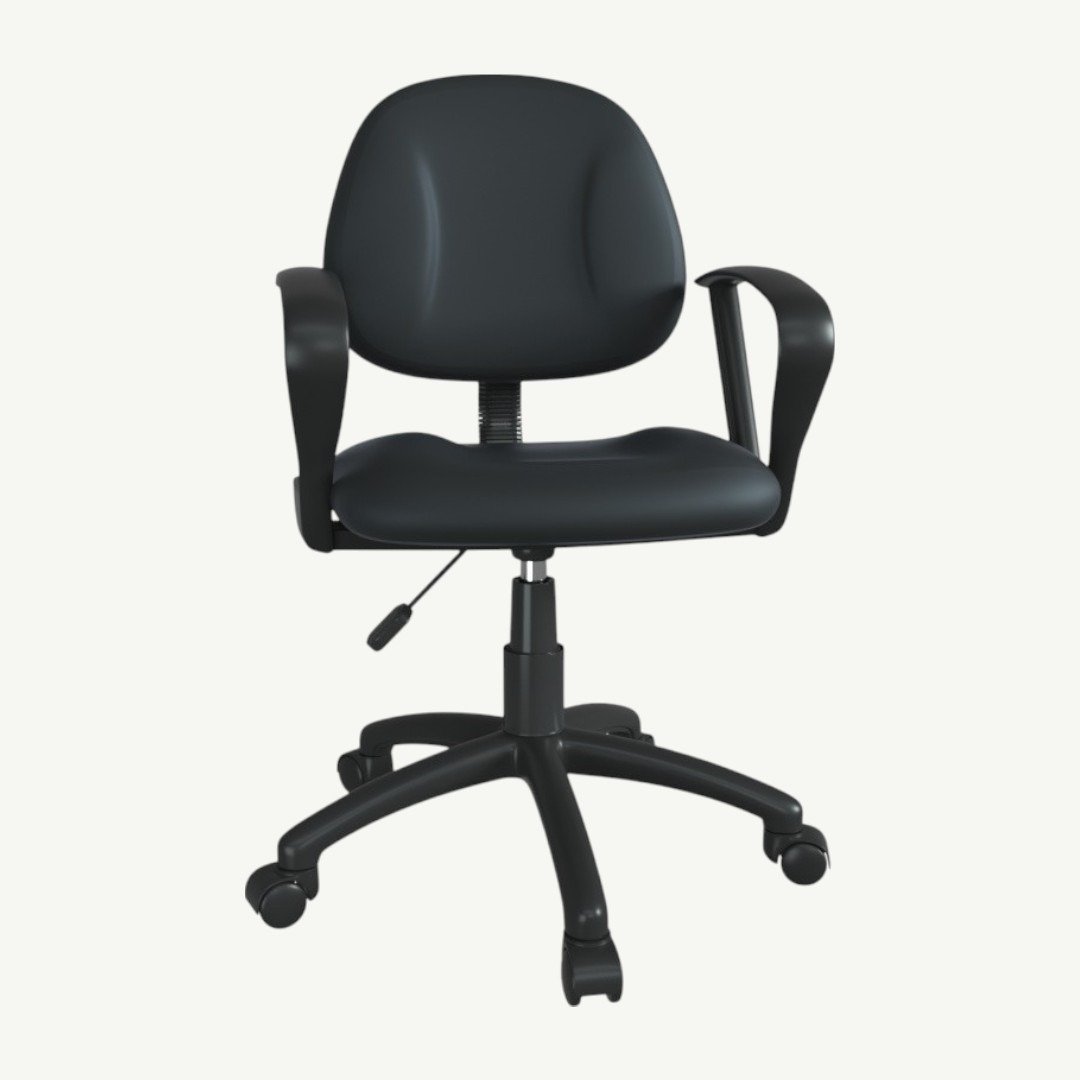 Boss Black Posture Chair W/ Loop Arms