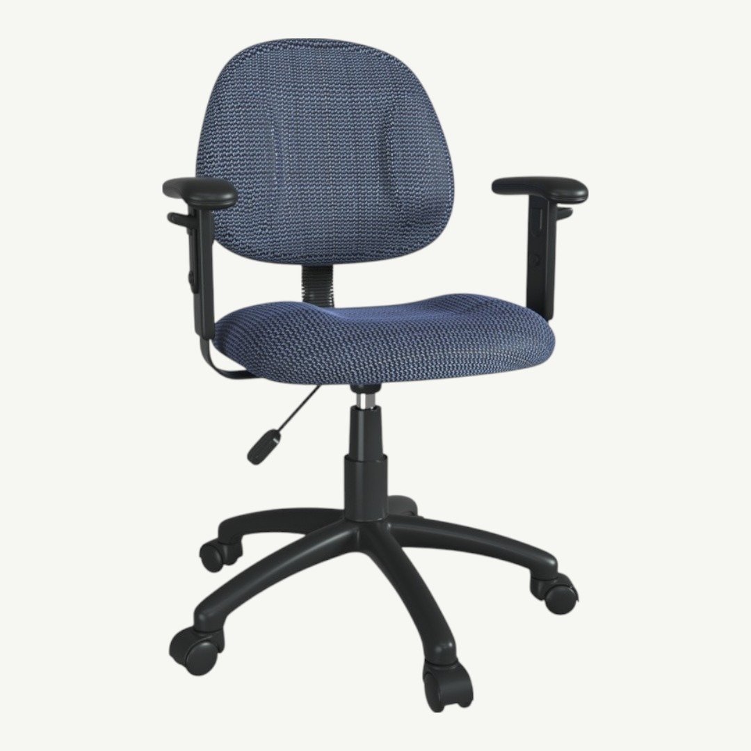 Boss Blue  Deluxe Posture Chair W/ Adjustable Arms - Image 2