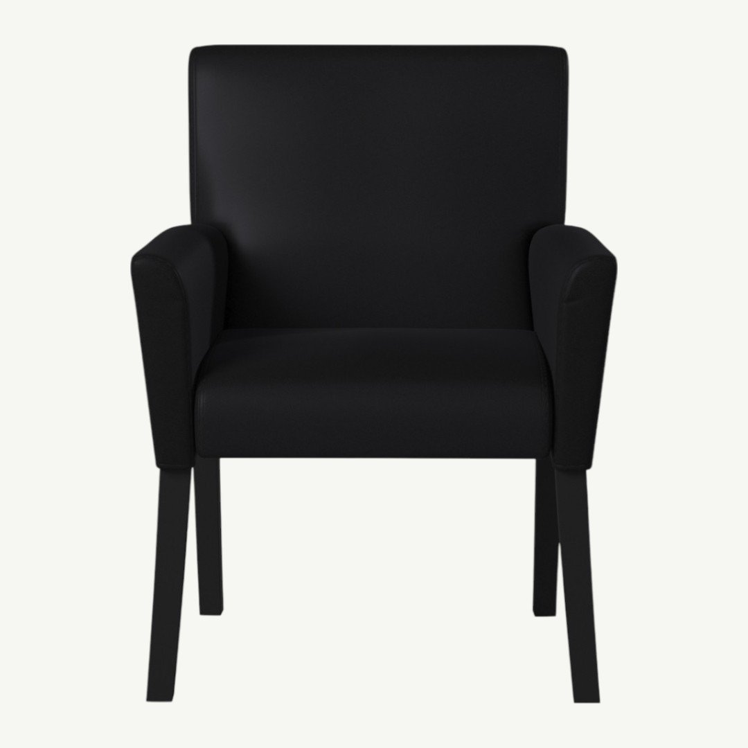 Boss Box Arm guest, accent or dining chair W/Black Base