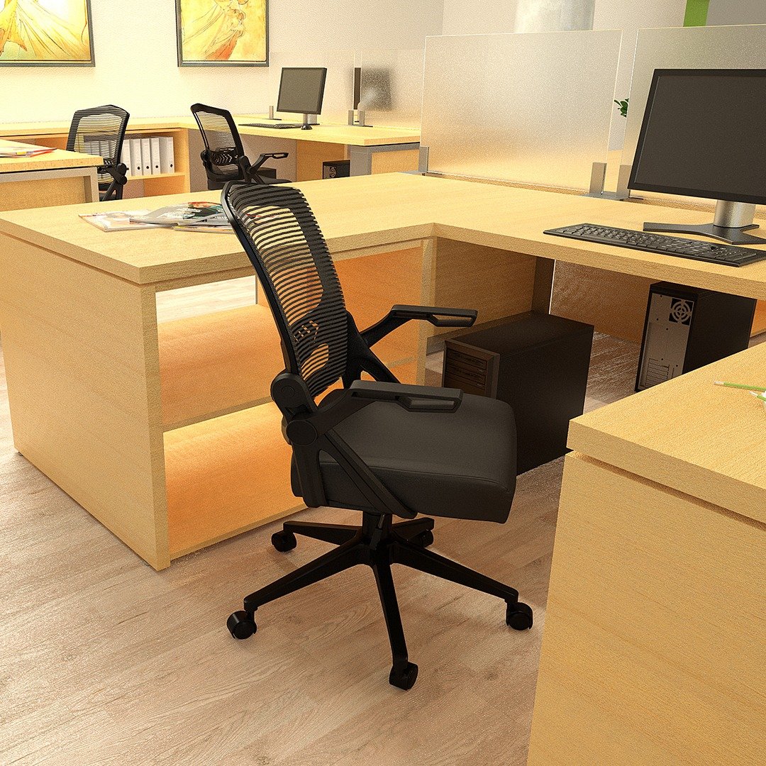 Boss Mesh Flip Arm Task Chair