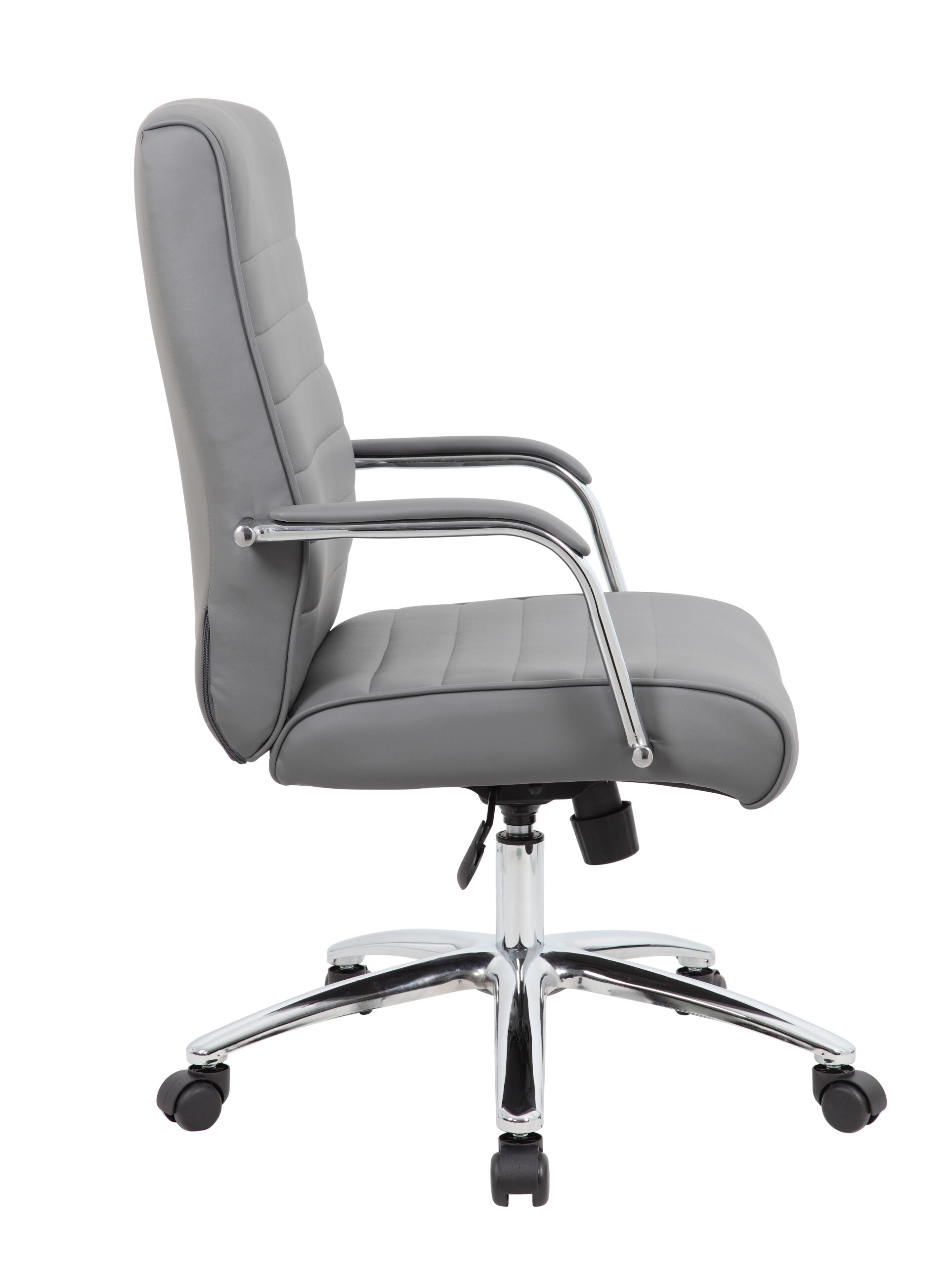 Boss Modern Executive Conference Chair-Ribbed Grey - Image 4