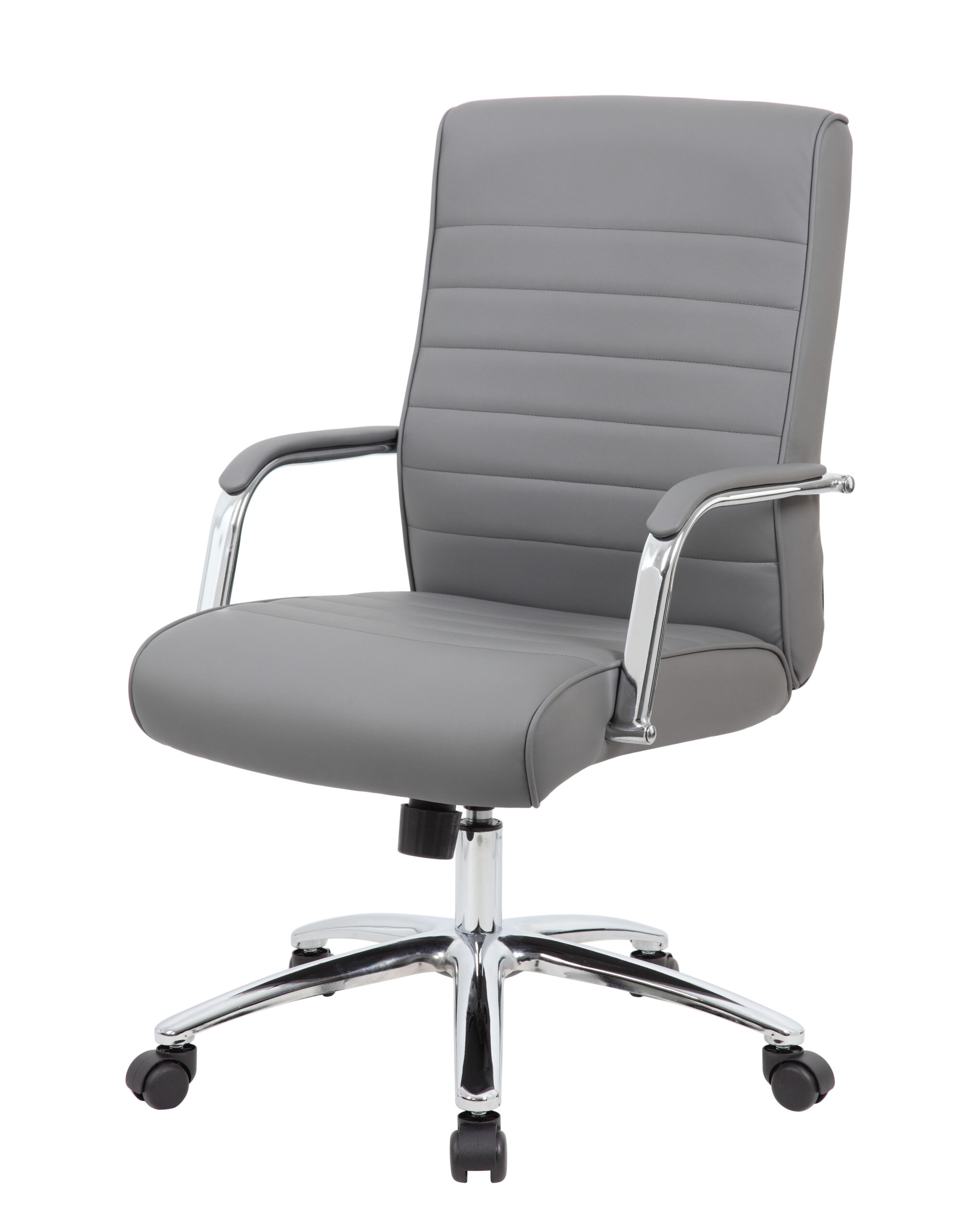 Boss Modern Executive Conference Chair-Ribbed Grey - Image 7