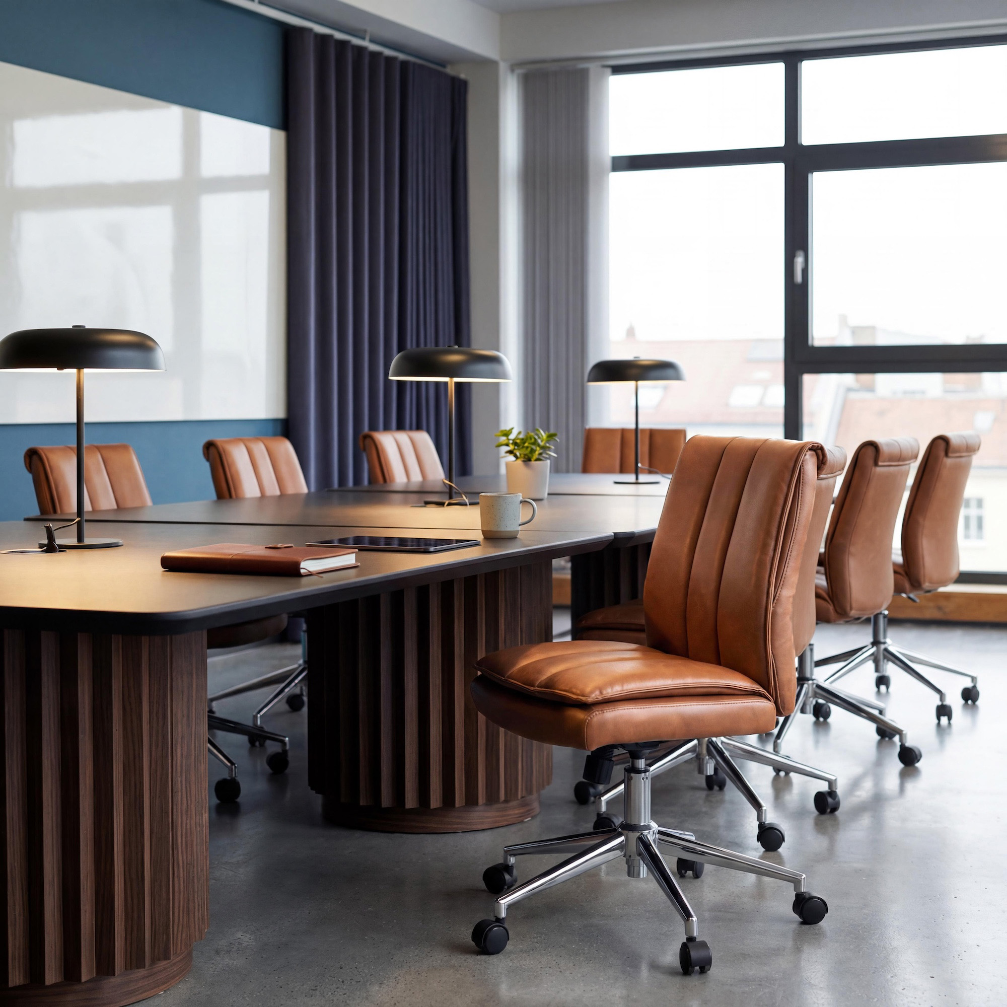 Boss, Charlotte, Pillow Top Task Chair, Armless, Caramel - Image 6