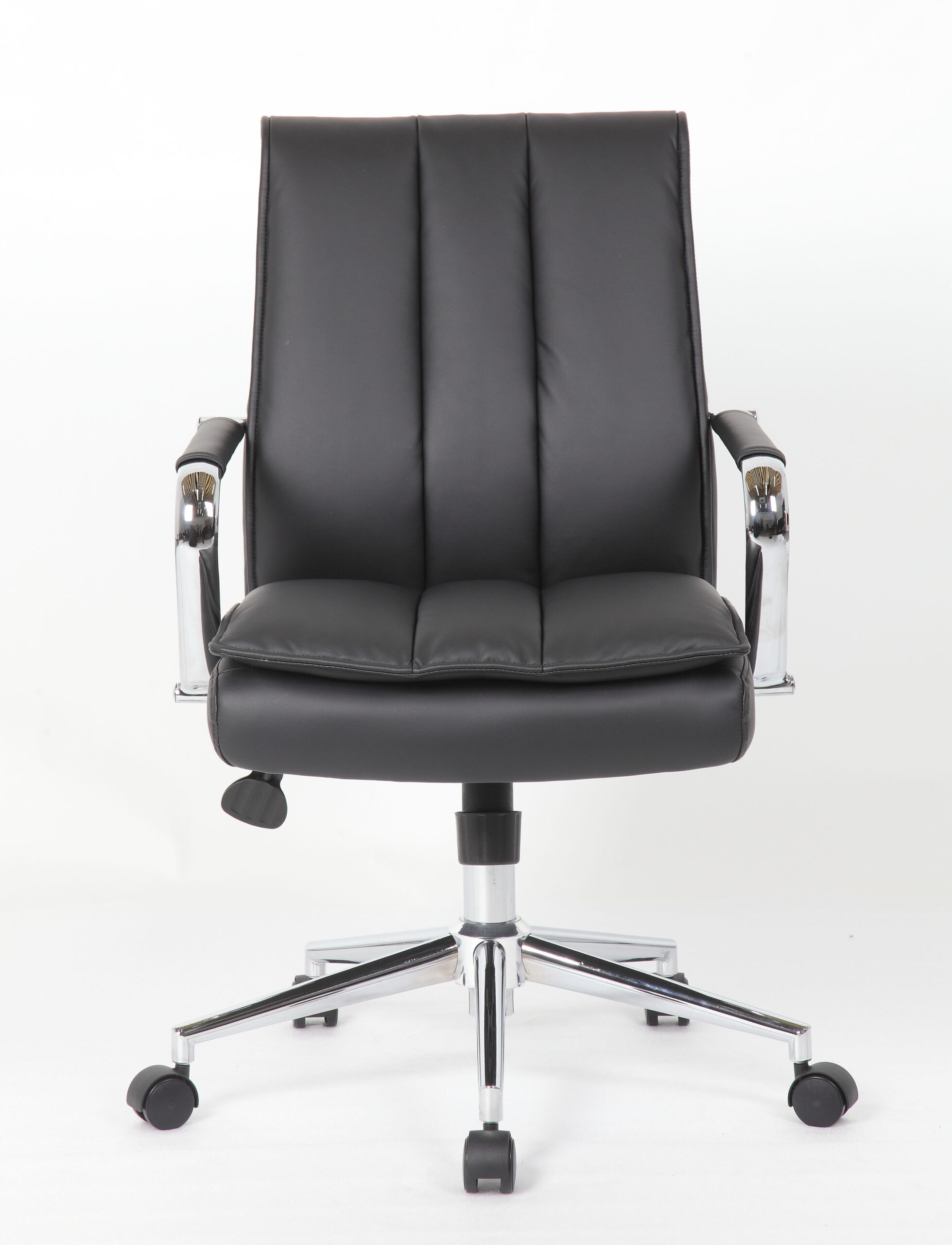 Boss, Charlotte, Pillow Top Task Chair with Fixed Chrome Arms, Black - Image 5