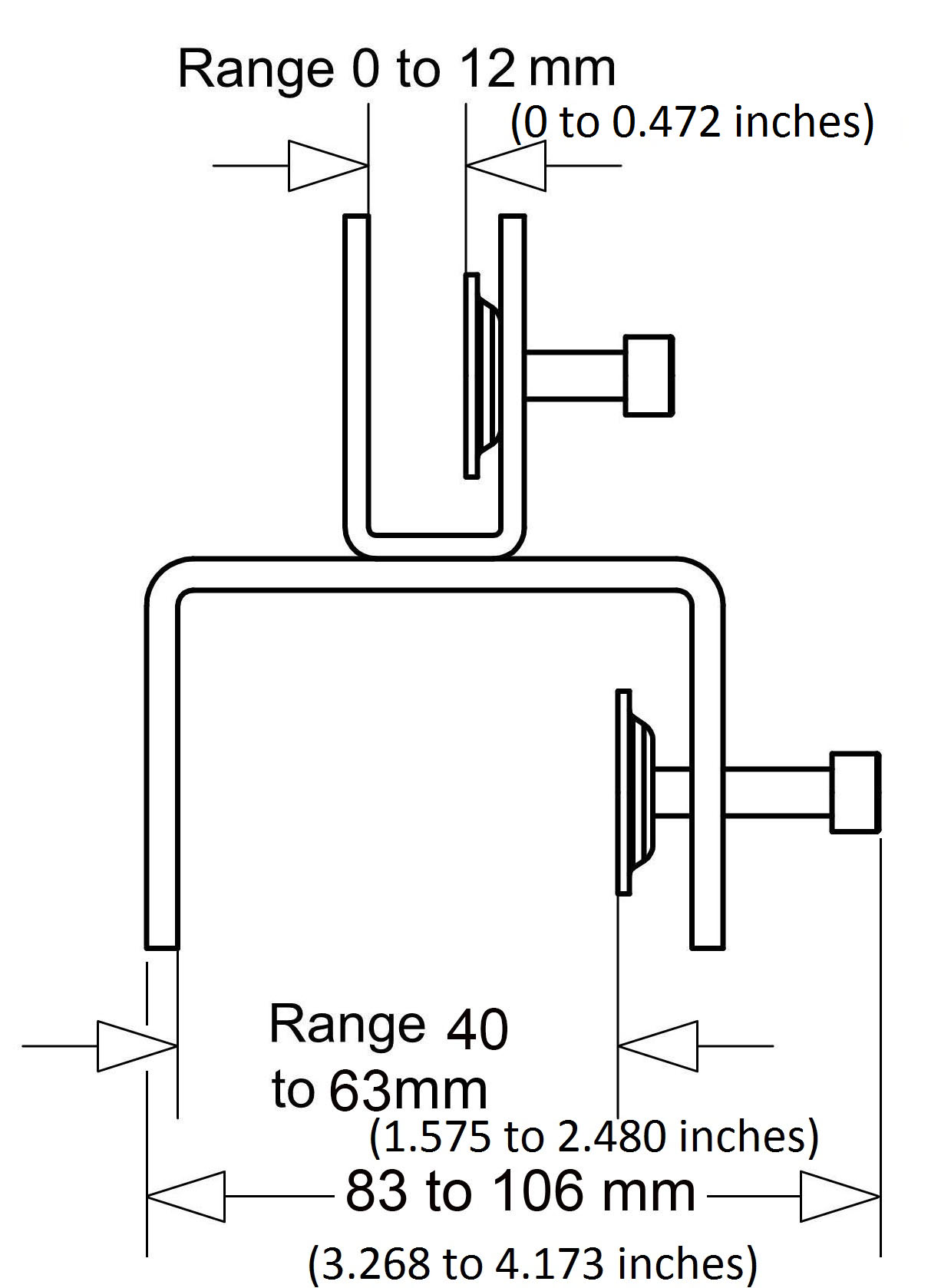 Boss Bracket/Hardware For Plexiglass Panel (Top Mounting)(1 set/2 pieces) - Image 4