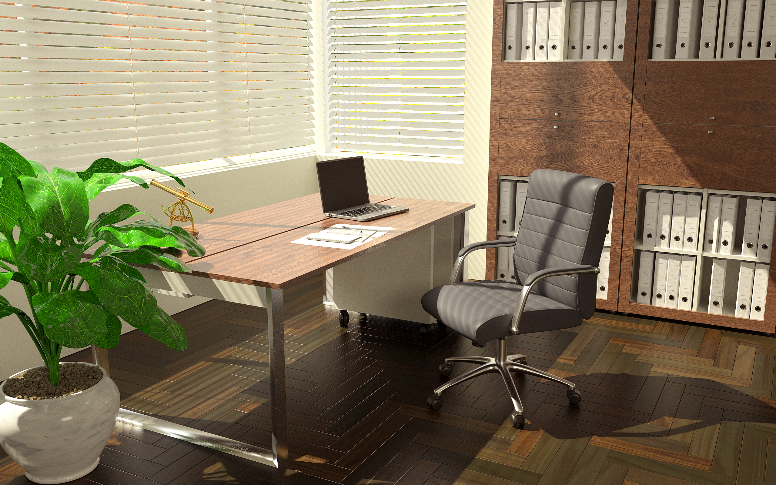 Boss Modern Executive Conference Chair-Ribbed Grey - Image 9